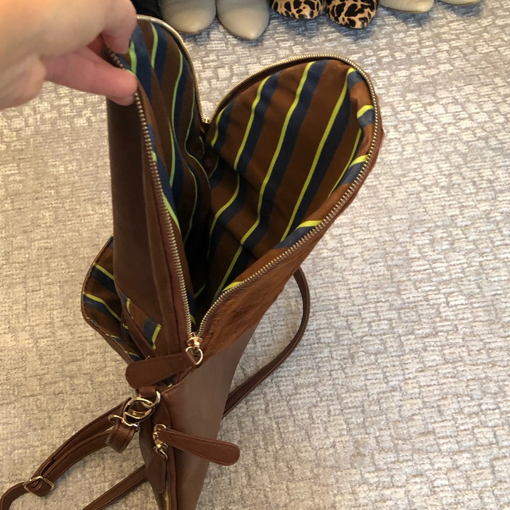 Calf Hair & Vegan Leather Bag - Picture 5 of 8